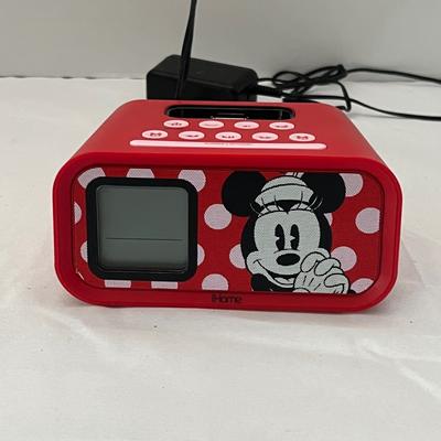 Disney Wall Decor | Disney Ihome Minnie Mouse Alarm Clock Radio Ipod Iphone Dock Red | Color: Pink/Red | Size: Os