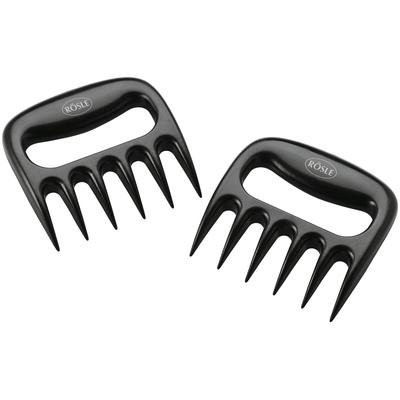 Fleischgabel RÖSLE "Pulled-Pork, 25088", schwarz, B:11cm, Kunststoff, Fleischgabeln, zum Zerteilen von gegartem Fleisch, 2-tlg., Polycarbonat Image