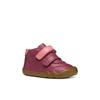 Klettboot GEOX "B STEPPIEUP GIRL", Kinder, Gr. 27, lila (beerenfarben), Glattleder, casual, Schuhe, Barfußschuh, Freizeitschuh mit Klettverschluss