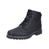 Schnürstiefelette RIEKER "Rieker Stiefelette Glattleder", Herren, Gr. 47, schwarz, Glattleder, casual, Schuhe
