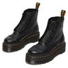 Schlupfboots DR. MARTENS "Sinclair", Damen, Gr. 37, schwarz, Leder, casual, Schuhe, Plateauboots, Chunky Boot mit modischem Reißverschluss