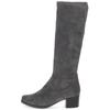 Stiefel CAPRICE "Caprice Stiefel Lederimitat", Damen, Gr. 38,5, grau (dunkelgrau), Lederimitat, casual, Schuhe