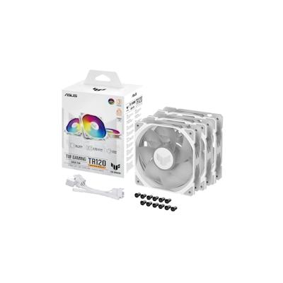 ASUS TUF Gaming TR120 ARGB Reverse Blade White 3IN1 Gehäuselüfter 3er Pack Image
