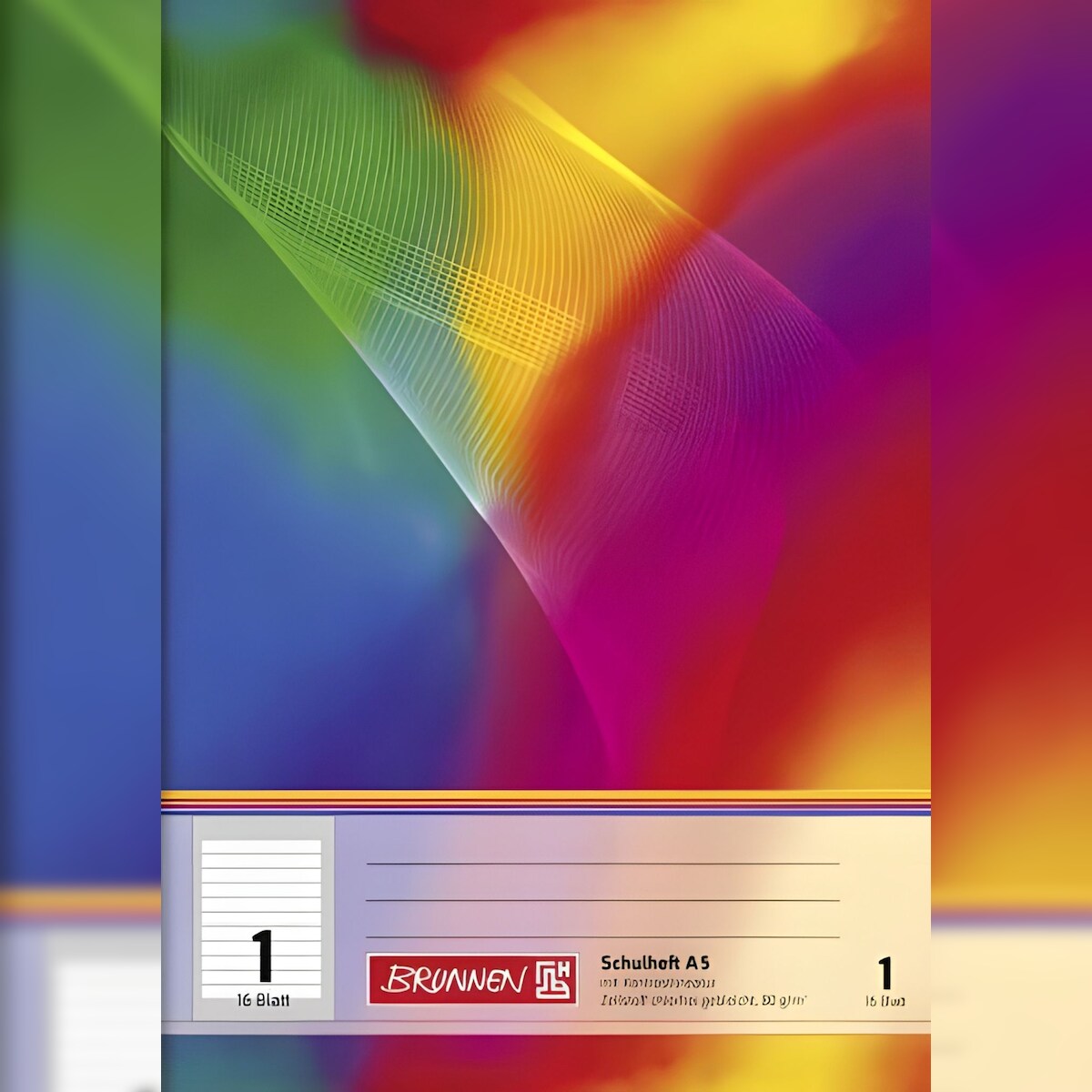 BRUNNEN Schulheft A5 Lineatur 1K VA 16 Blatt 104598102 Image