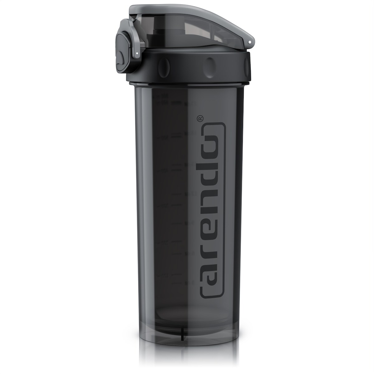 Arendo Eiweißshaker 800 ml, Protein Shaker, verschließbar, BPA-frei, spülmaschinengeeignet, Kunststoff, 4-tlg., Sport Image
