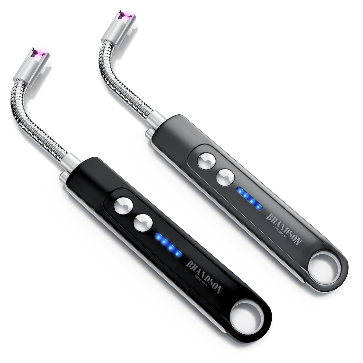 Brandson Feuerzeug elektrisch, Lichtbogen Stabfeuerzeug USB aufladbar (2-St), Kerzenanzünder für Küche, Kerzen, Gasherde, Grill, Kamin Image