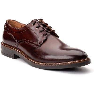 Base London Durham Leder Herren Schnürschuhe in verbranntem Braun Image