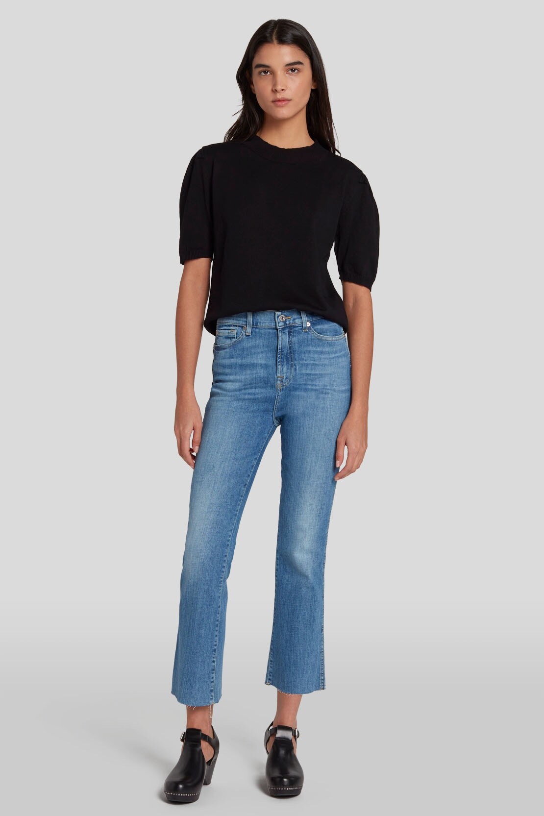 Damen Jeans Hw Slim Kick Bootcut Fit Image