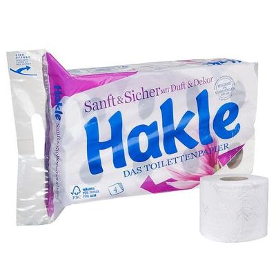 Hakle Toilettenpapier Sanft & Sicher 4-lagig 8 Rollen (1 Pack à 8 Rollen) Image