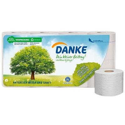 Danke Toilettenpapier 3-lagig 8 Rollen (1 Pack à 8 Rollen) Image