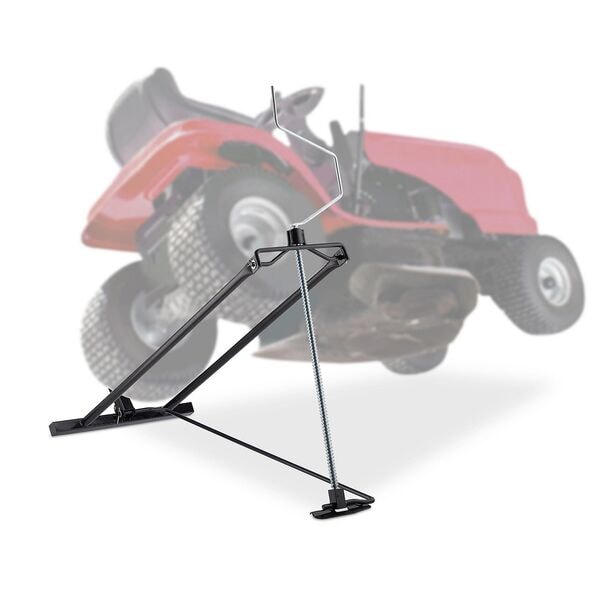 relaxdays Hebevorrichtung für Aufsitzrasenmäher schwarz schwarz Image