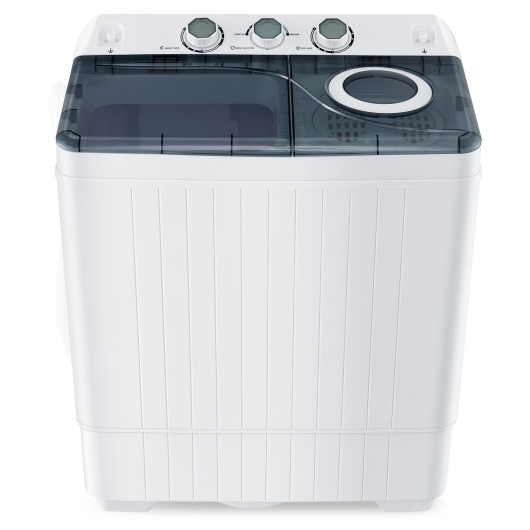 Costway Portable Twin Tub Washing Machine with Timer Control