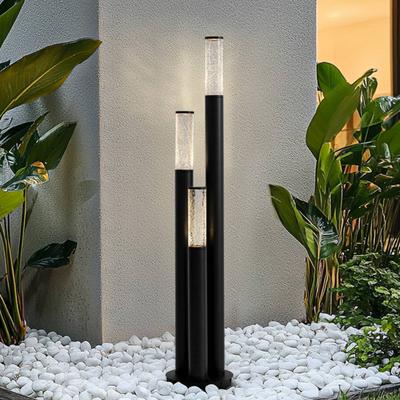 Wegeleuchte Gavros Lindby, dimmbar, schwarz, Aluminium, Modern, Außenleuchte Image