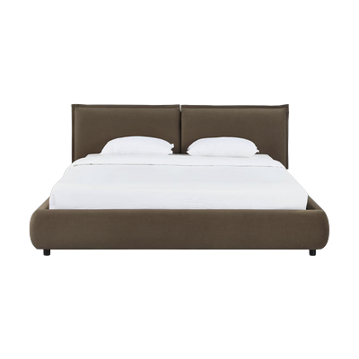 Mahogany Velvet Queen Bed