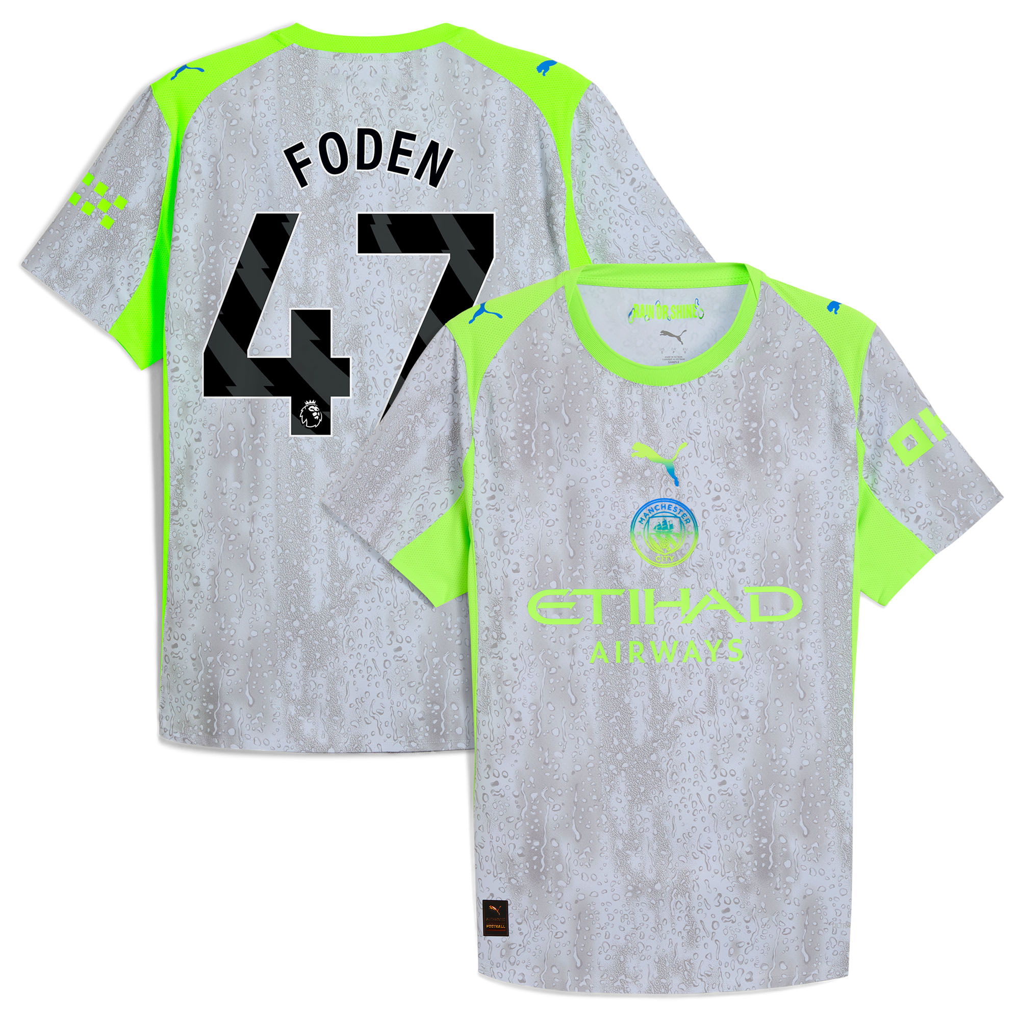 Manchester City PUMA Authentic Ausweichtrikot 2025-26 mit Aufdruck Foden 47 Image