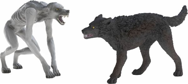 Schleich 14906 - Wizarding World Harry Potter, Werwolf vs. Animagus, 2 Teile, Spielfiguren, Sammelfiguren - Schleich