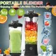 Miscelatore portatile Spremiagrumi elettrico 600ML Frullatore per frutta 2000mAh USB ricaricabile Frullato Mini frullatore Spremiagrumi multifunzione
