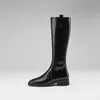 2025, neue Herbst/Winter Frauen Stiefel Split Leder Frauen Schuhe Spitz Chunky Stiefel Solide Kniehohe Moderne Stiefel damen Schuhe