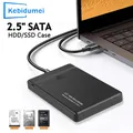 Custodia per disco rigido SATA HDD SSD da 2,5" con velocità di trasferimento da 5 Gbps Custodia per disco rigido USB 3.1 per SSD USB 2.0 3.0 Adattatore mobile per archiviazione esterna