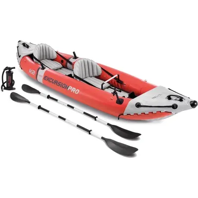 %a Excursion Pro Inflatable Kayak Series: Includes Deluxe 86in Kayak Paddles and High-Output Pump – SuperTough PVC