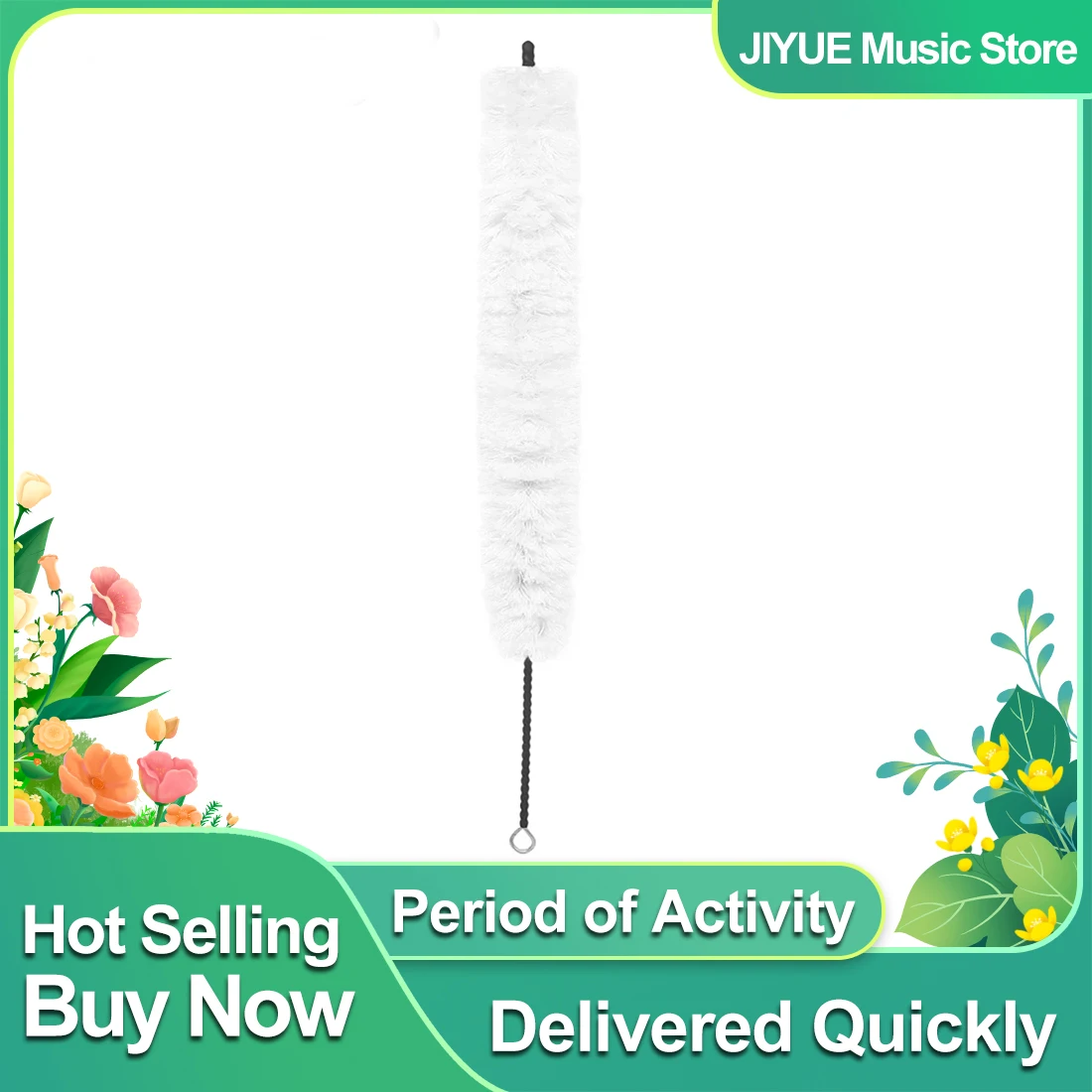 Flötenreinigungsbürste durch Streifenrohr Innenkammerbürste Flötenwartung Pflegewerkzeuge Zubehör und Teile für Holzblasinstrumente Image