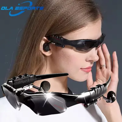 5.0 Smart Bluetooth Audio Brille Outdoor Sport Radfahren Surround Sound Kopfhörer Hören Musik Anruf Polarisierte Sonnenbrille Image