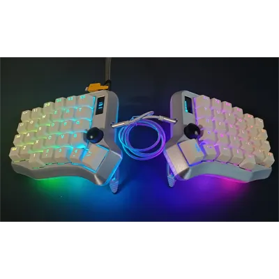 Sofle RGB Split Keyboard Case Custom Wired/Wireless Keyboard PCB with Bracket Split Mechanical Keyboard Case Gaming Accessories