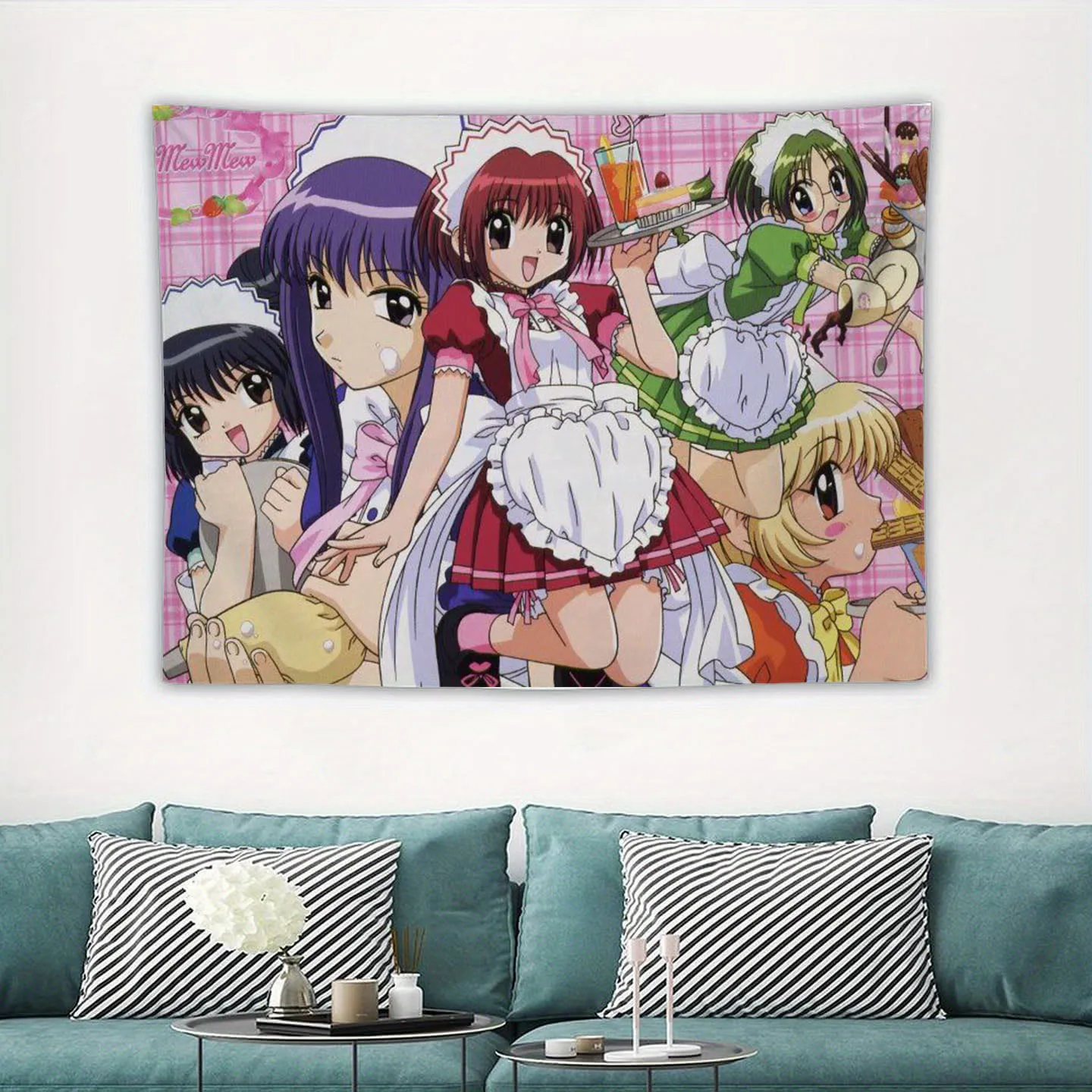 Anime Tokyo Mew Mew Cartoon Gedruckt Wandteppich Raum Dekoration Banner Hängen Raum Dekoration Party Dekoration Party Dekoration Image