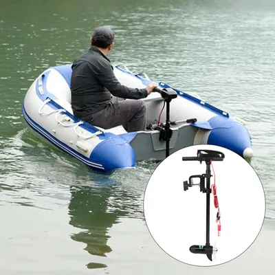 12V 18lbs Brushed Multi‑Gear Electric Mount Trolling Motor with Propeller for Inflatable Boat Mount Trolling Motor Boat Engine