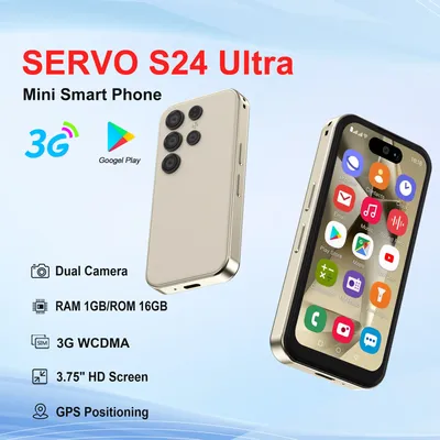 SERVO S24 Ultra 3G Netzwerk Mini Smartphone Dual SIM 3,75" Display Android 8.1 Face Unlock 16G 2800mAh Mobiltelefon Original 2025