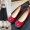 Damen-Ballerinas, modische Ballerinas, flache Schuhe für Damen, Sommer, 2022, bequeme Damen-Blumen-Slip-on-Schuhe, Mokassin