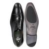 Schnürschuh HENRY STEVENS "Liam CO", Herren, Gr. 43,5, schwarz, Leder, elegant, Schuhe, Herren Halbschuh Businessschuh Leder handgefertigt, Anzugschuh