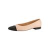 Ballerina PAUL GREEN "Paul Green Ballerinas Leder", Damen, Gr. 39, schwarz (schwarz, beige), Leder, elegant, Schuhe