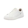 Sneaker RIEKER "Rieker Sneaker Glattleder", Damen, Gr. 38, weiß, Glattleder, casual, Schuhe