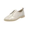 Schnürschuh REMONTE "Remonte Halbschuhe Leder", Damen, Gr. 39, gold, Leder, casual, Schuhe