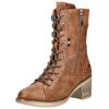 Schnürstiefelette MUSTANG SHOES "Mustang Shoes Stiefelette Lederimitat", Damen, Gr. 37, braun (cognac), Lederimitat, casual, Schuhe