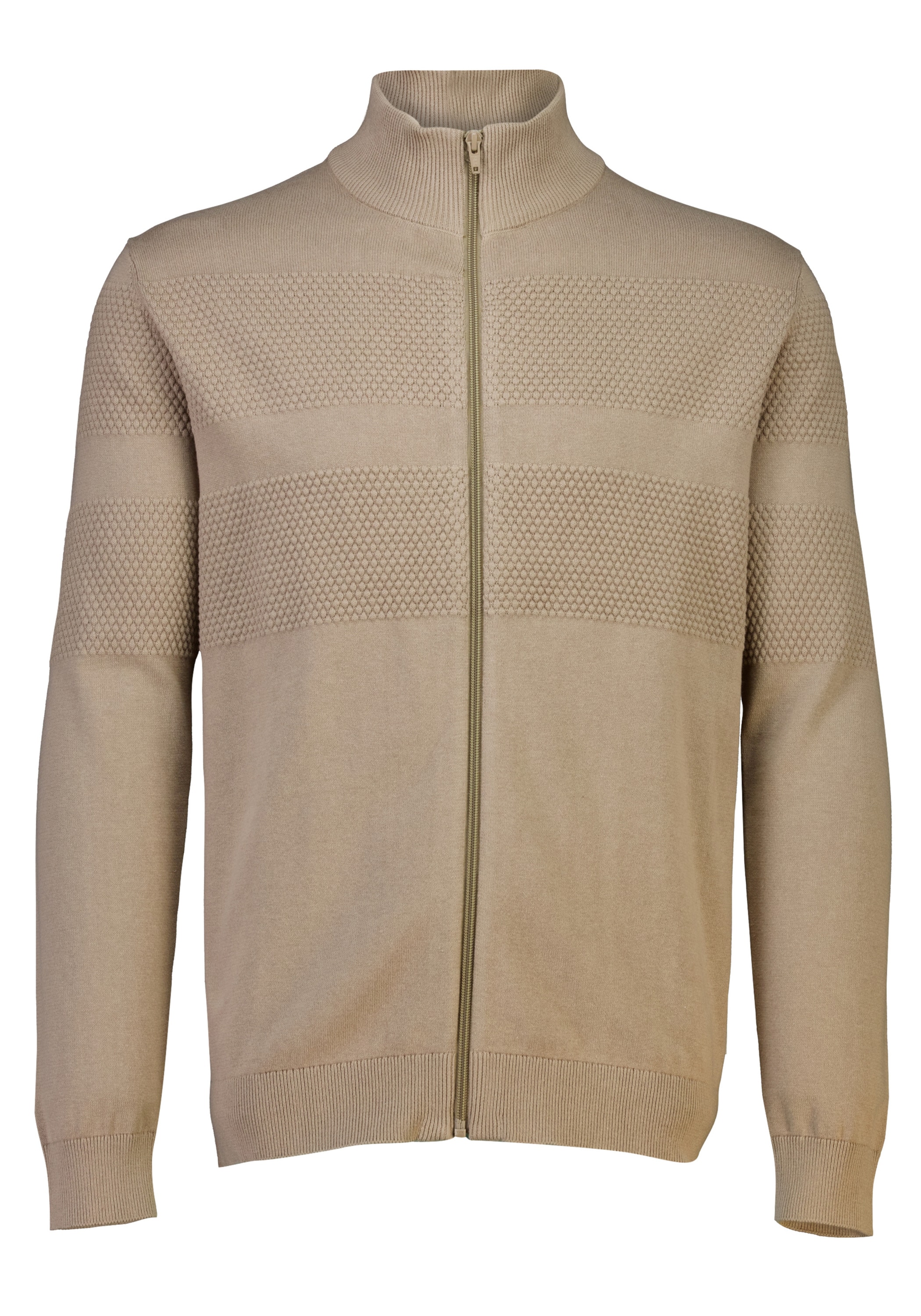 Cardigan LINDBERGH "Lindbergh Cardigan", Herren, Gr. S, beige (sand), Obermaterial: 100% Baumwolle, Strickjacken Image