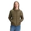 Steppjacke TOM TAILOR DENIM, Damen, Gr. XL (42), grün (grape leaf), Steppware, Obermaterial: 100% Polyester. Futter: 100% Polyester, casual, regular fit taillenbedeckt, ohne Ausschnitt, Langarm, Jacken, mit Kapuze