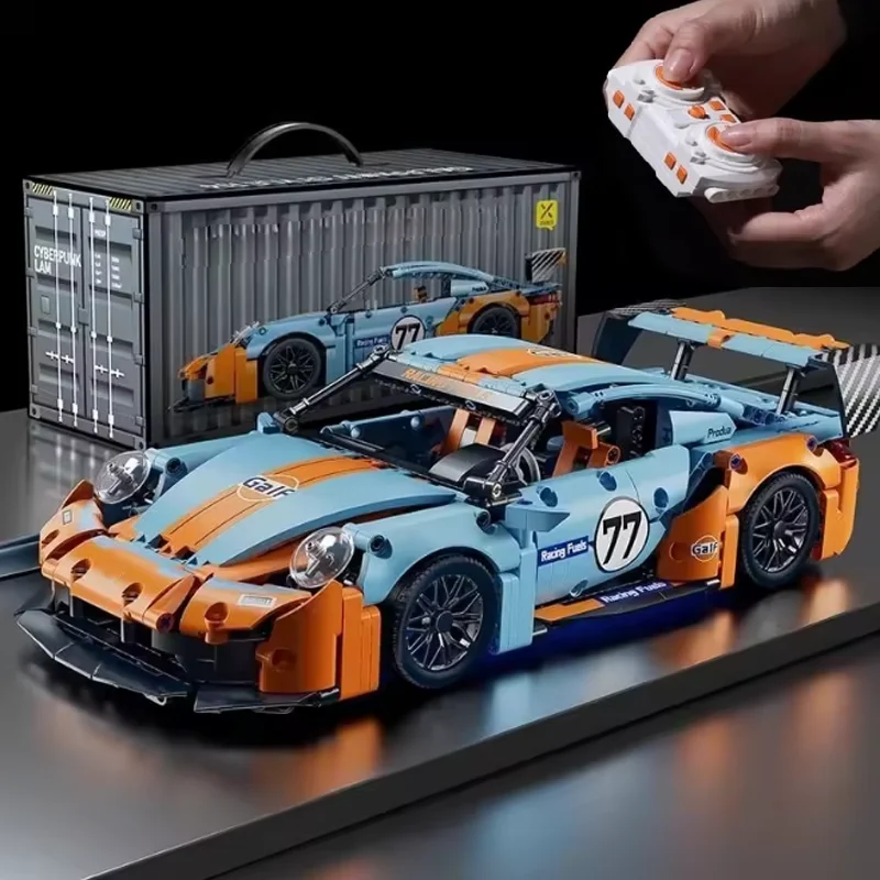 1:14 blocs de Construction ensemble de voiture jouet de Construction, conception modèle à collectionner Kit de Construction de voiture échelle voiture de Sport pour enfants cadeaux pour adultes