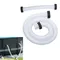Tuyau de pompe à filtre Tuyau de pompe de piscine Tuyau de remplacement de pompe de piscine pour tuyau de piscine de remplacement de 1,5 pouces de diamètre pour piscines hors sol Blanc