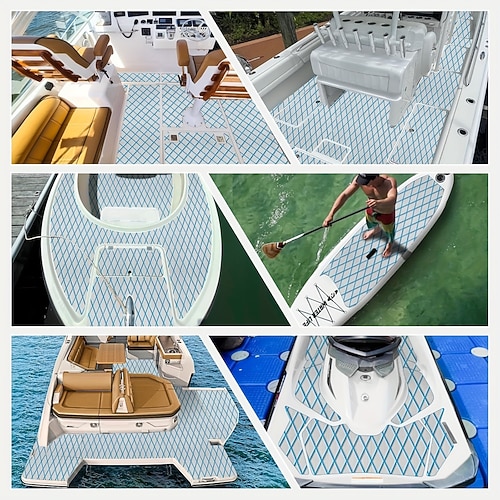 Hochwertiger Bootsbodenbelag aus EVA-Schaum – UV-beständig, rutschfest, schmutzabweisend, leicht zu reinigen und zu verlegen, perfekt für alle Bootstypen, Schutz für Schiffsböden, strukturierte Image