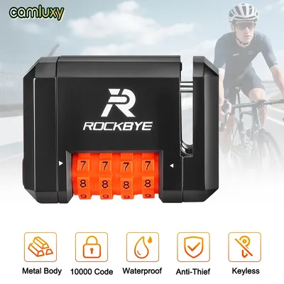Camluxy Mini Bike Disc Brake Code Lock Security Moto Wheel Disk Padlock Waterproof Electric Bike Disc Password Anti-Theft Lock