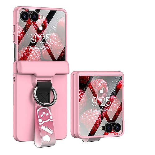 Handy Hülle Handyhüllen Für Samsung Galaxy Z Flip 7 Z Flip 6 Z Flip 5 Rückseite Mit Handgelenkschlaufe Ringverschluss Stoßfest Retro PC Image