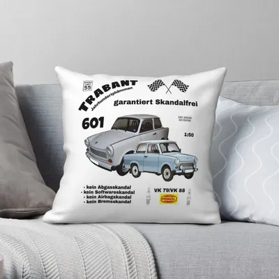 Trabant quadratischen Kissen bezug Polyester Leinen Samt Muster Reiß verschluss Dekor Kissen bezug Auto Kissen bezug Image