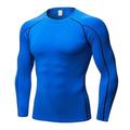 Per uomo Maglia a compressione Strato di base per l'allenamento T-shirt Fitness Manica Lunga Top Athleisure Autunno Mimetico Asciugatura Rapida Palestra Pallacanestro Atletico abbigliamento sportivo