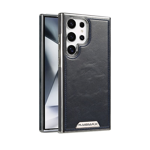 Handy Hülle Handyhüllen Für Samsung Galaxy S26 Ultra Plus S25 Ultra S24 Ultra Plus S23 Ultra Plus Rückseite Unterstützt kabelloses Laden Stoßfest Retro TPU PU-Leder Image