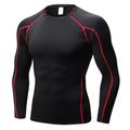 Per uomo Maglia a compressione Strato di base per l'allenamento T-shirt Fitness Manica Lunga Top Athleisure Autunno Mimetico Asciugatura Rapida Palestra Pallacanestro Atletico abbigliamento sportivo