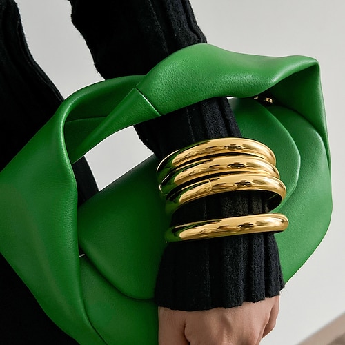 Damen Armreife Dicke Kette Kugel Mode Legierung Armband Schmuck Weiß / Gold Für Ferien Geburtstag Image