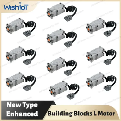 1/2/5/10PCS Neue Verbesserte L Motor 88003 Gebäude Block Power Funktionen MOC Technische Auto Modell Power Modifikation Kinder Spielzeug Geschenke Image