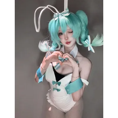 Cosplay Anime Miku BiCute Bunnies Cosplay Kostüm (White Rabbit Girl Version) 2025 Heißer Verkauf Image